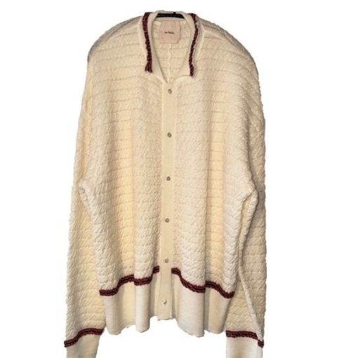 주름 폴로 카디건 크림 [오프라인 매장 한정]